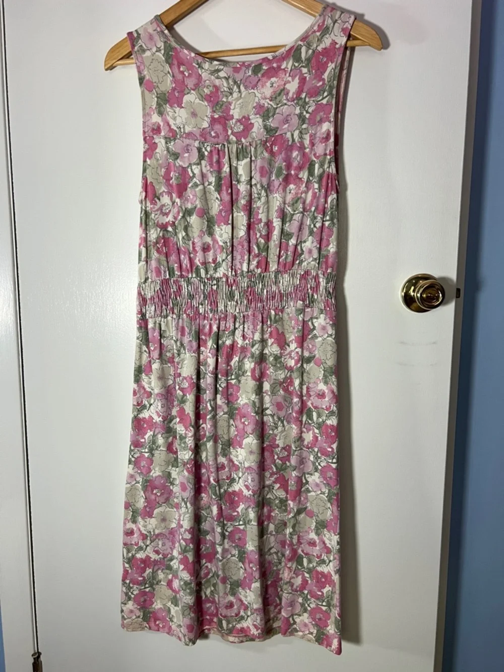 L.L. Bean Floral Sleeveless Dress size Small